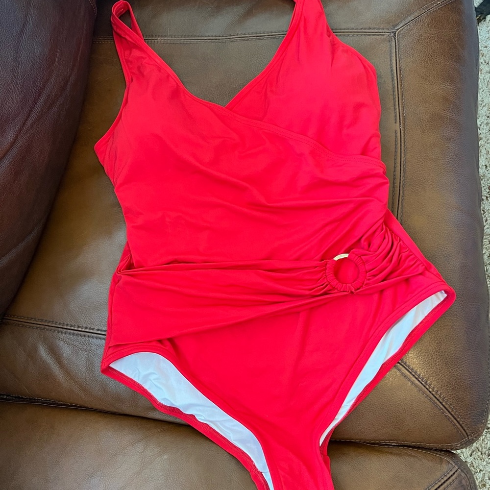 Michael Kors Red Swimsuit Size 16